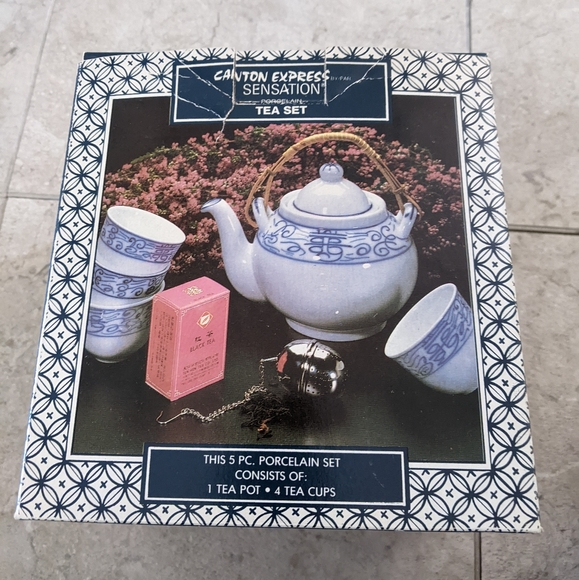 Porcelain Tea Set - Picture 1 of 3